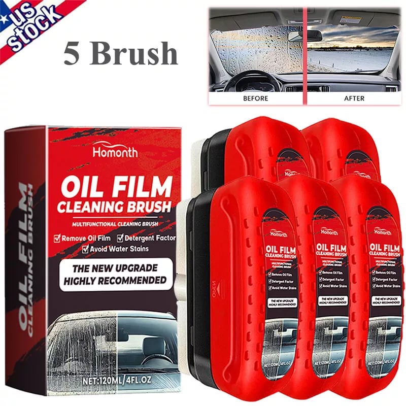 🔥 New upgrade Glass cleaning board-Automotive Oil Film Cleaning Brush