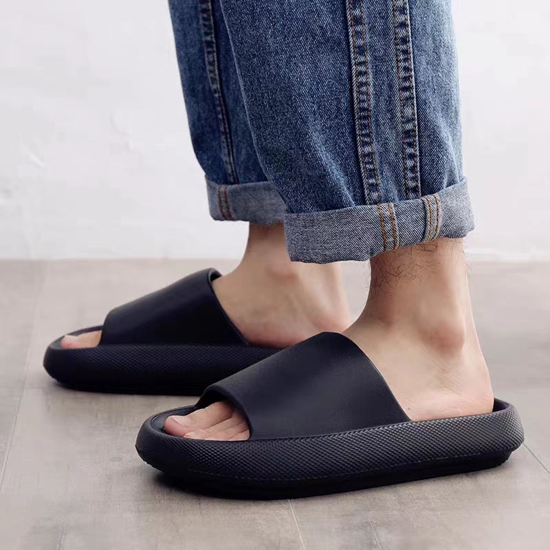 Men's Thick Soled House Slippers