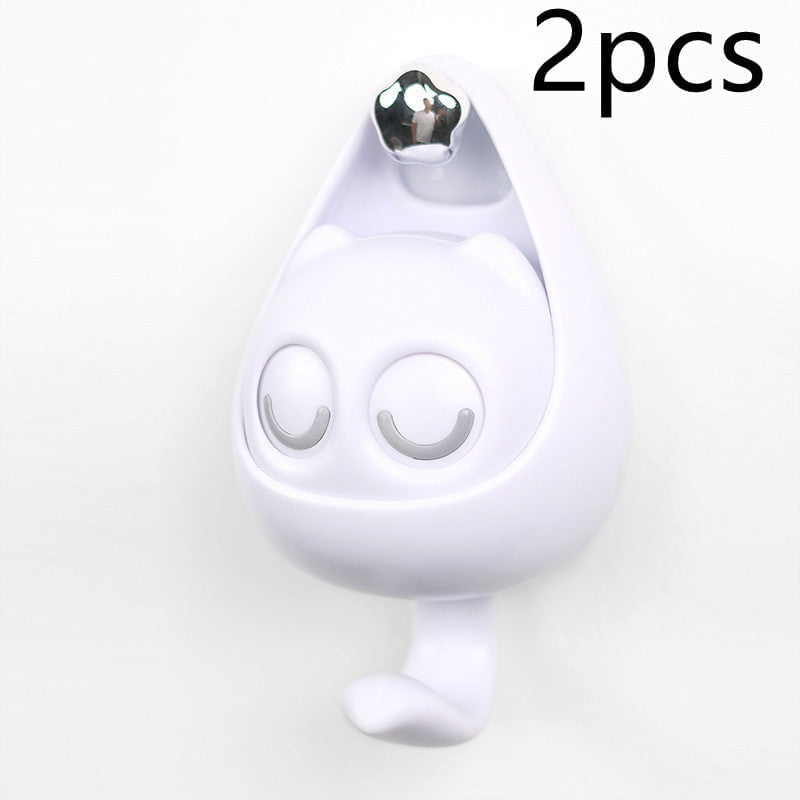 Cute Cat Coat Hook with Blinking Eyes