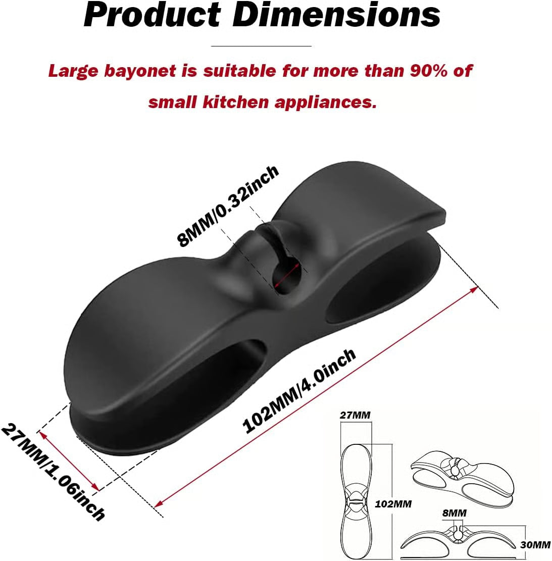✨ New Upgrade Cord Organizer For Kitchen Appliances