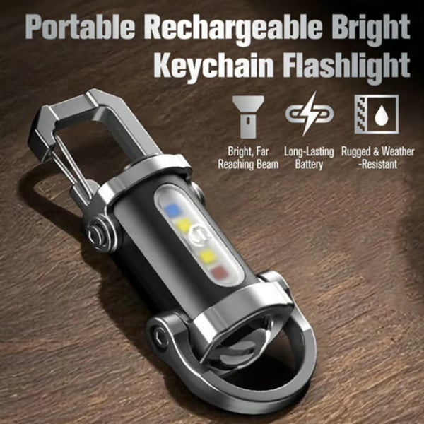 🔦Portable Rechargeable Bright Keychain Flashlight✨
