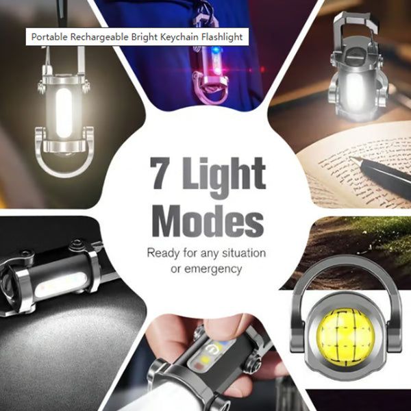 🔦Portable Rechargeable Bright Keychain Flashlight✨
