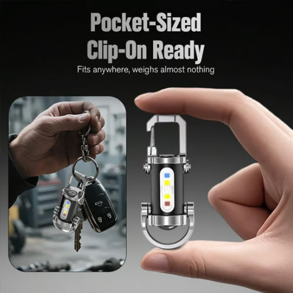 🔦Portable Rechargeable Bright Keychain Flashlight✨