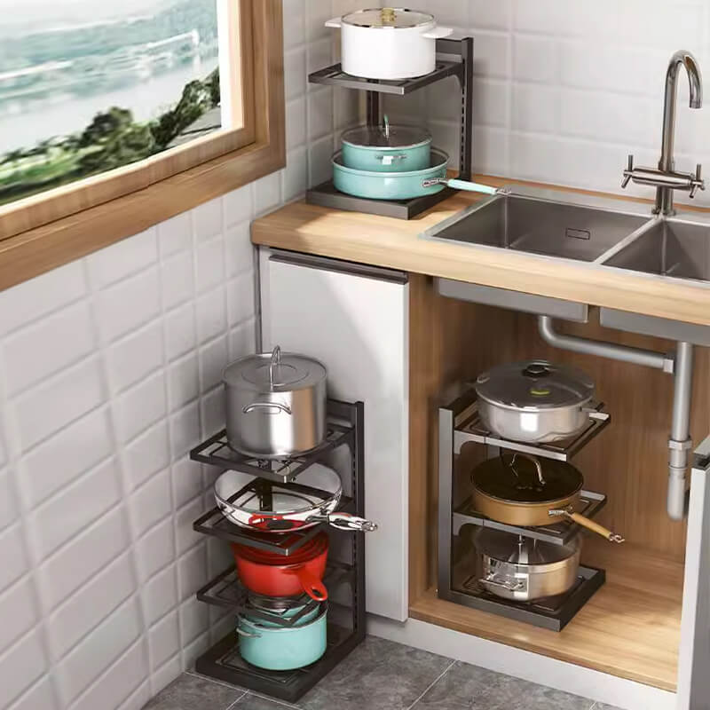 Multipurpose kitchen shelves