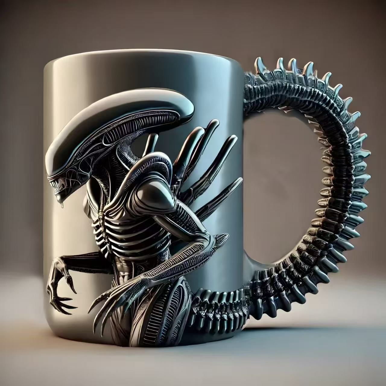Personalized 3D Printed Alien Coffee Mug