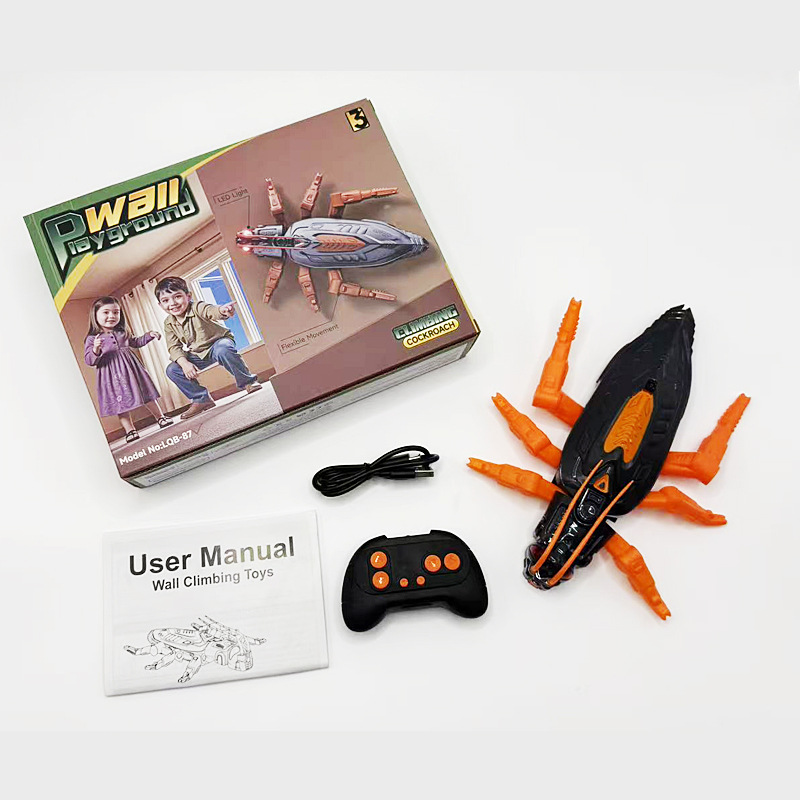 Wall Crawler Gecko LED RC Toy for Indoor Family Fun &Prank Gifts