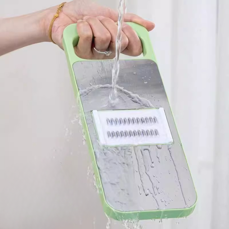 Multifunctional Safe Vegetable Slicer - Multi-blade Cutting, Anti-slip Design, Easy to Clean（Includes Five Different Blades）