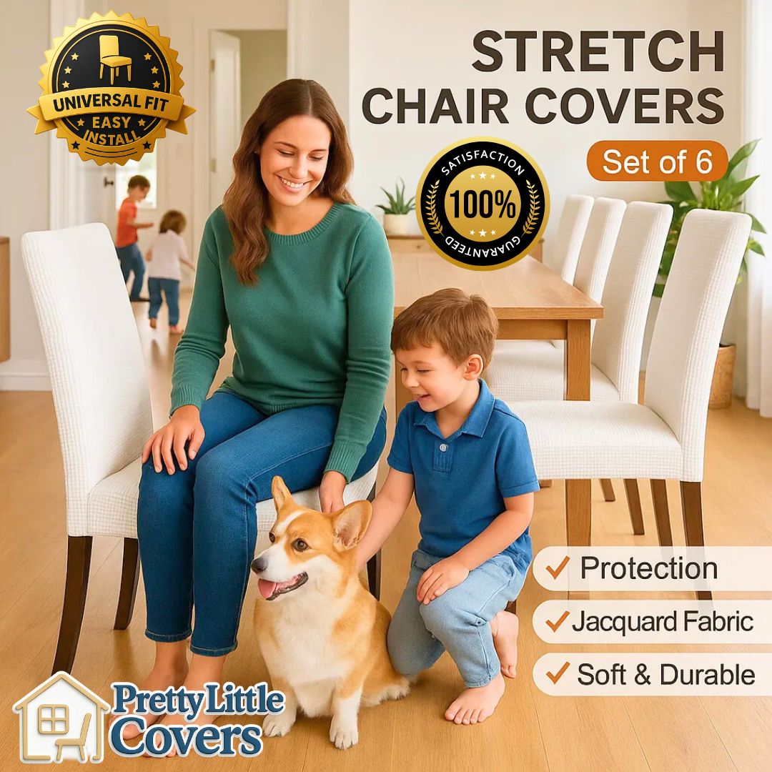 PrettyGuard™ Chair Covers – Instantly Revive Old Chairs!