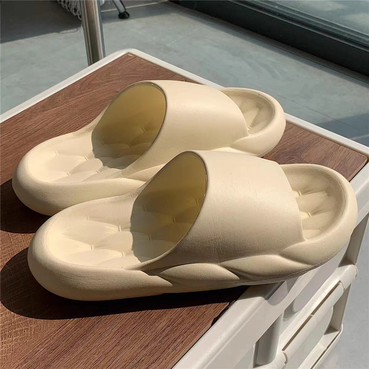 Men's outdoor platform slippers