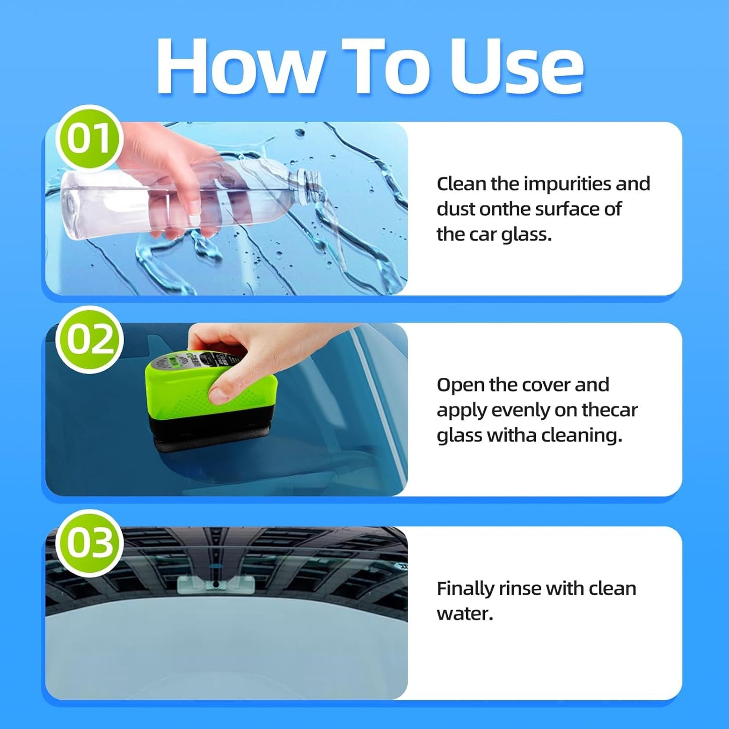 🔥 New upgrade Glass cleaning board-Automotive Oil Film Cleaning Brush