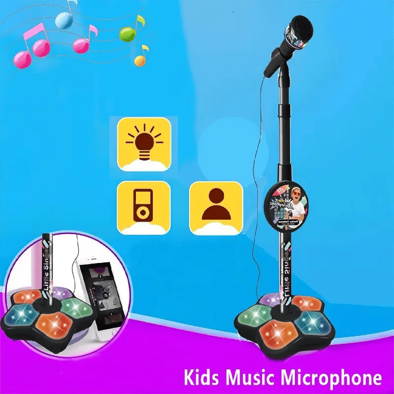 🎤✨All-in-One Kids Karaoke Microphone Toy – Unleash Your Child’s Inner Superstar