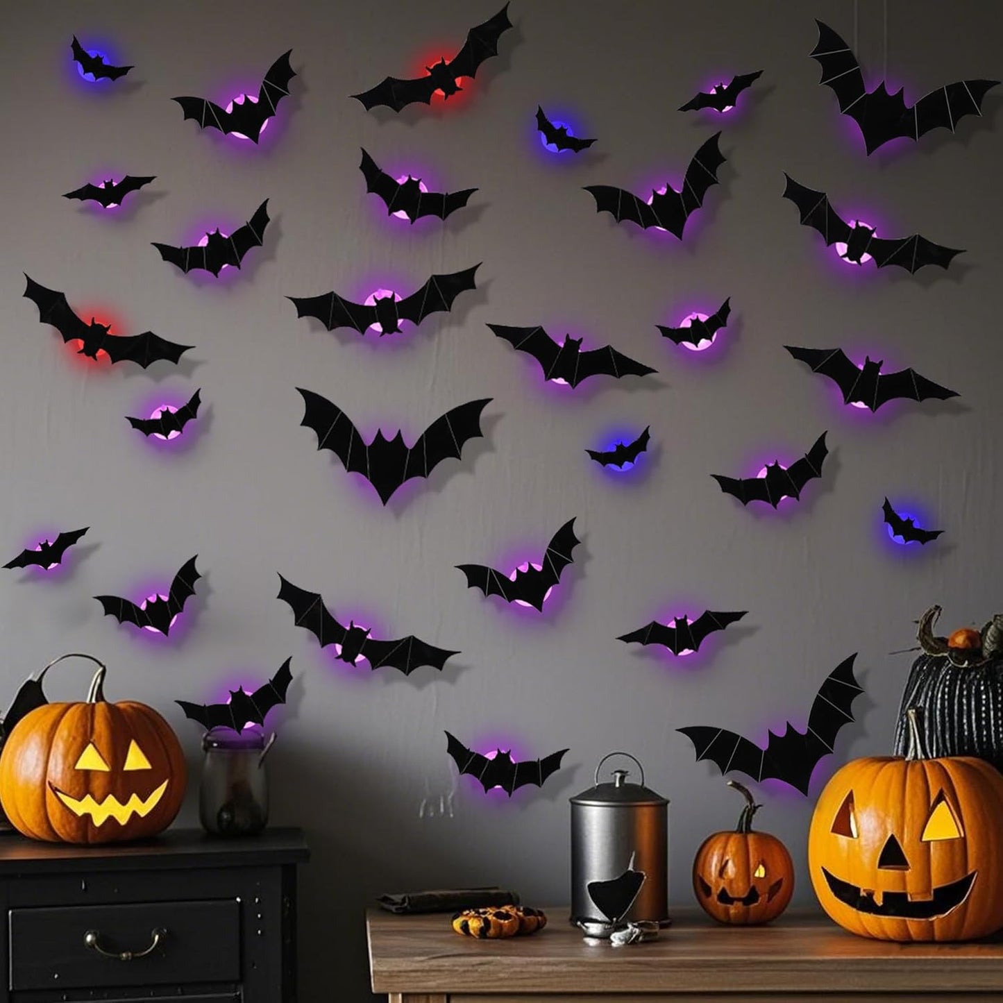🎁🔥 3D Bat Light Design LED Decorations