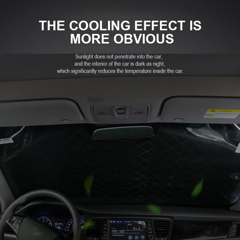 🚗 BUY 1 GET 1 FREE! ✨ 4-Layer Magnetic Windshield Car Cover - Thermal Insulation & Frost Protection with Easy Installation ❄️🔗