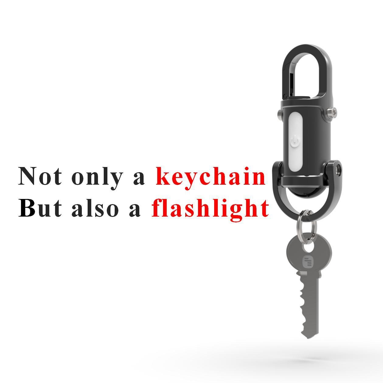 ❄️Winter Discount Frenzy Promotion-49% OFF-🔦Mini Keychain LED Flashlight - Fast Charging Bi-Directional Output Work Light with Emergency SOS