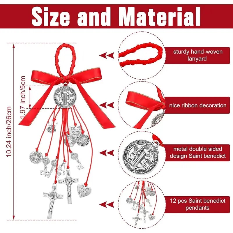 ✝️ Saint Benedict Medal Protection from Evil Blessing Charm Catholic