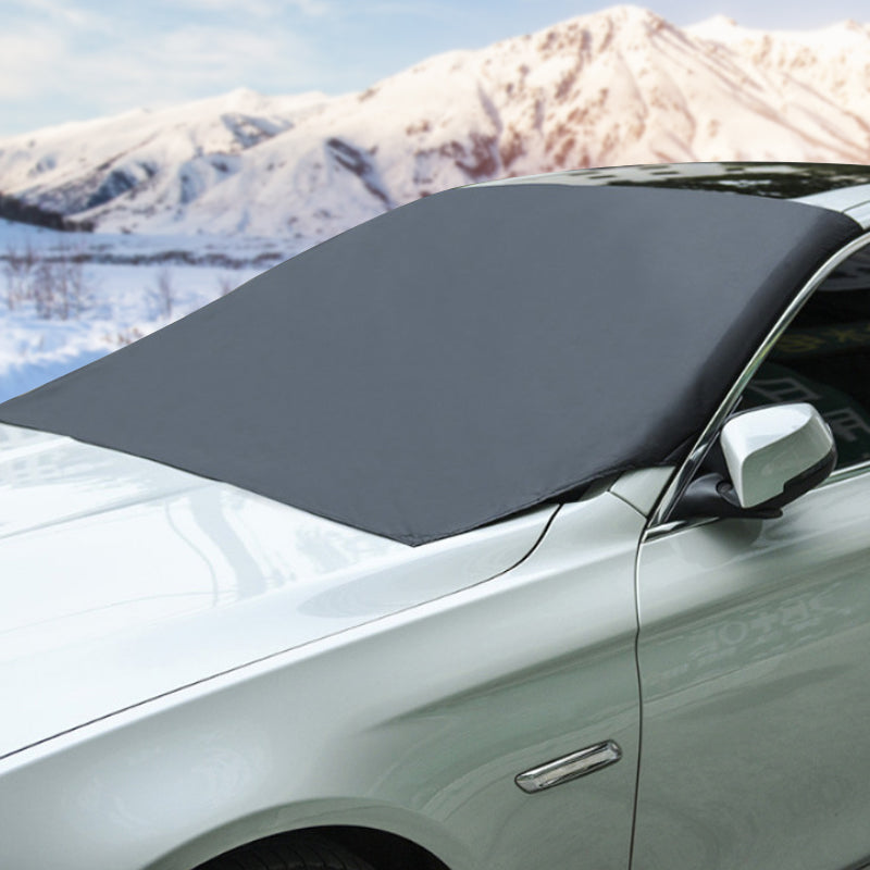 🚗 BUY 1 GET 1 FREE! ✨ 4-Layer Magnetic Windshield Car Cover - Thermal Insulation & Frost Protection with Easy Installation ❄️🔗