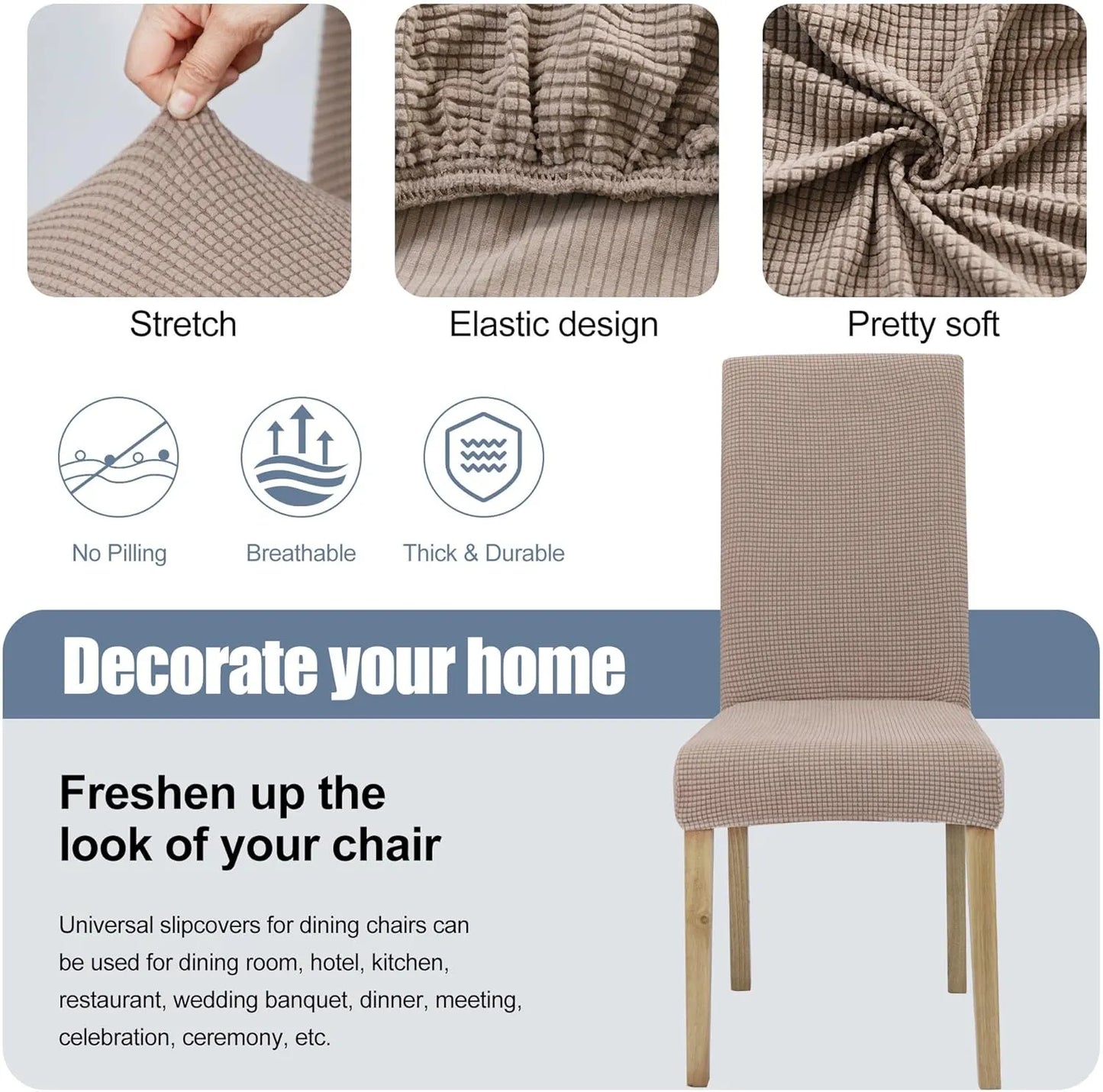 PrettyGuard™ Chair Covers – Instantly Revive Old Chairs!