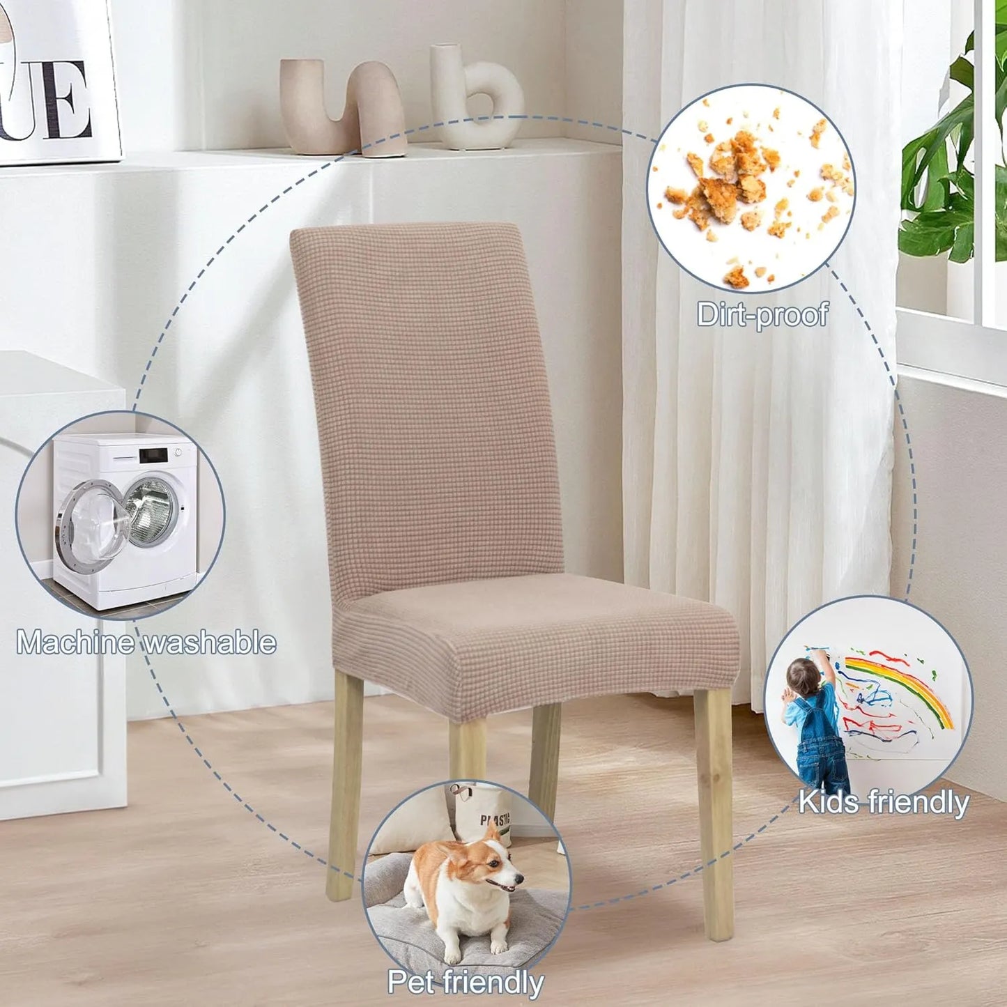 PrettyGuard™ Chair Covers – Instantly Revive Old Chairs!