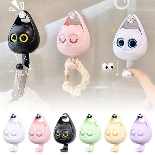 Cute Cat Coat Hook with Blinking Eyes