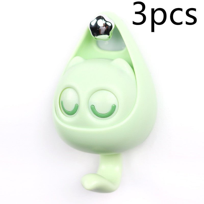 Cute Cat Coat Hook with Blinking Eyes