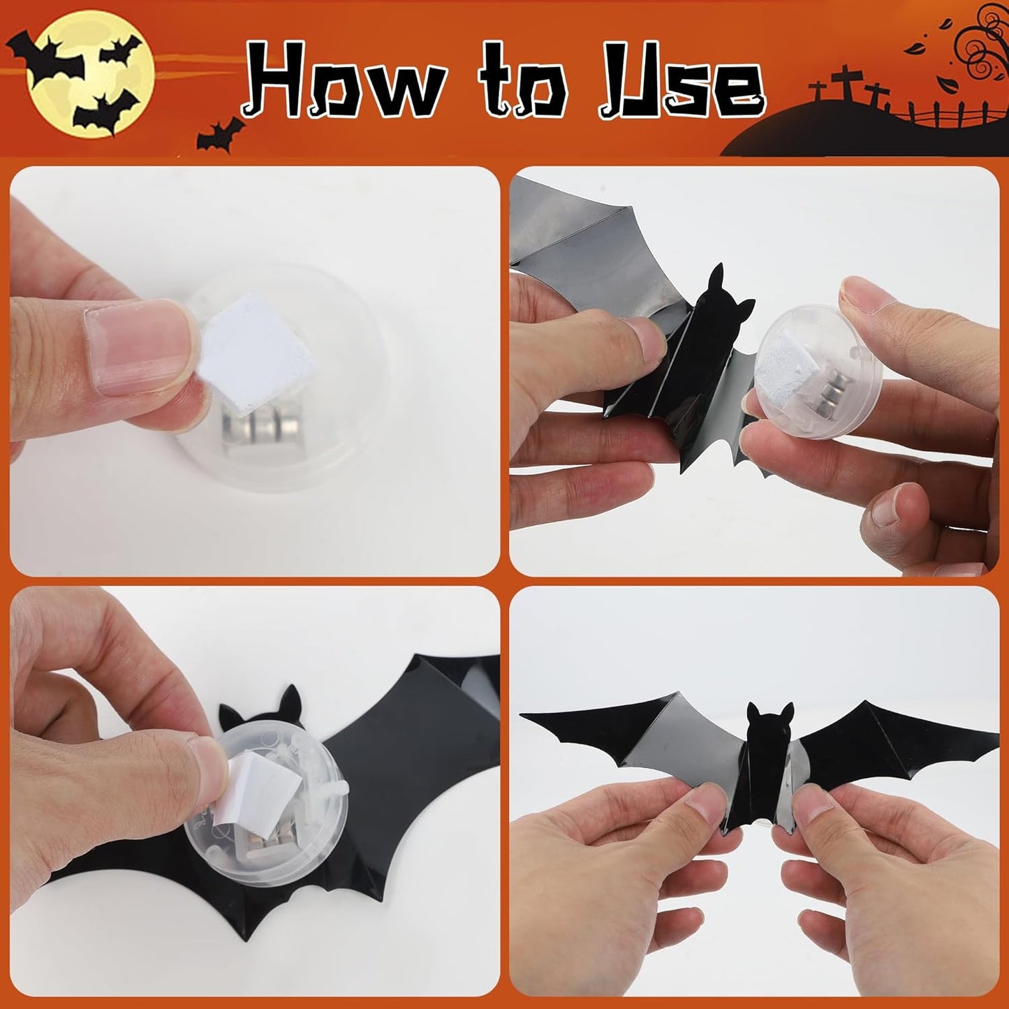 🎁🔥 3D Bat Light Design LED Decorations