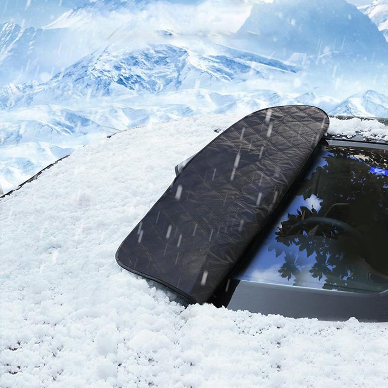 🚗 BUY 1 GET 1 FREE! ✨ 4-Layer Magnetic Windshield Car Cover - Thermal Insulation & Frost Protection with Easy Installation ❄️🔗