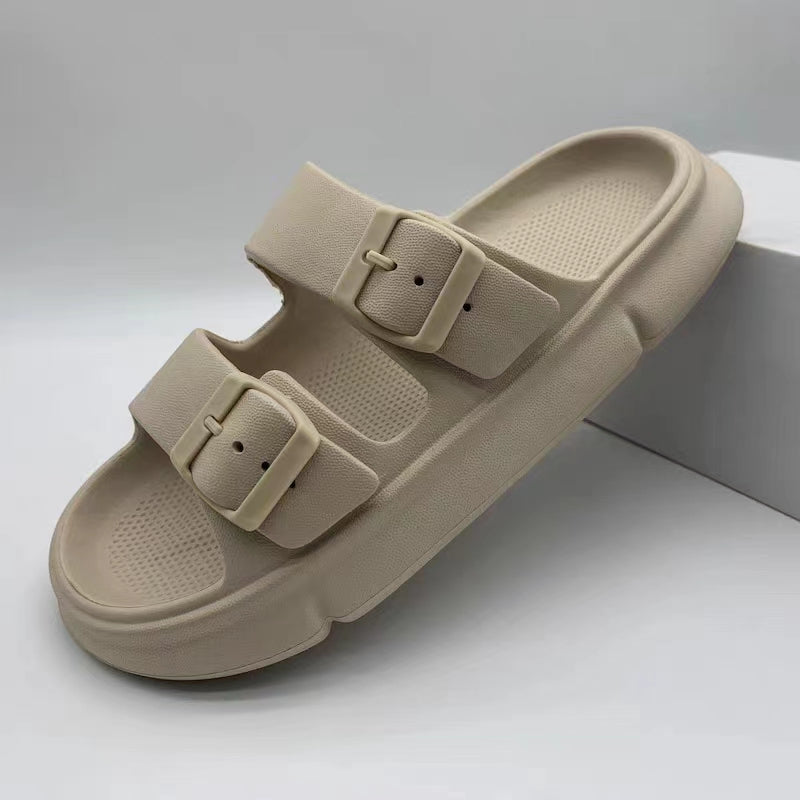 Men's outdoor platform slippers