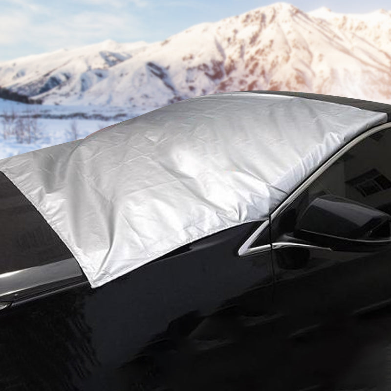🚗 BUY 1 GET 1 FREE! ✨ 4-Layer Magnetic Windshield Car Cover - Thermal Insulation & Frost Protection with Easy Installation ❄️🔗