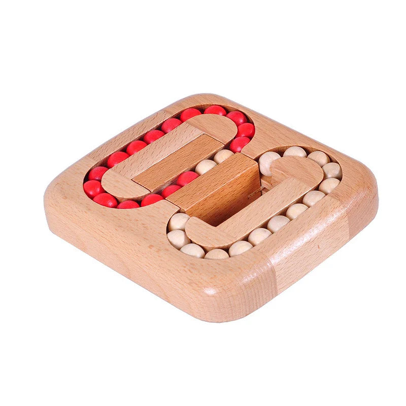 Rotating Magic Bean Fingertip Toy Wood Puzzles For Adults Kids IQ Game
