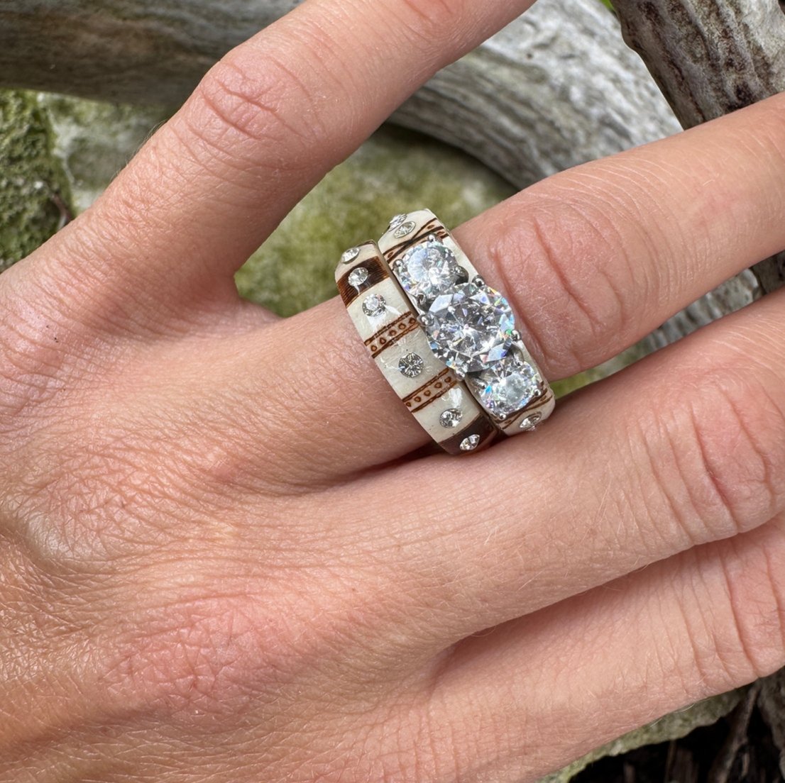 🔥LAST DAY 49% OFF--💍Hand Carved Antler Ring