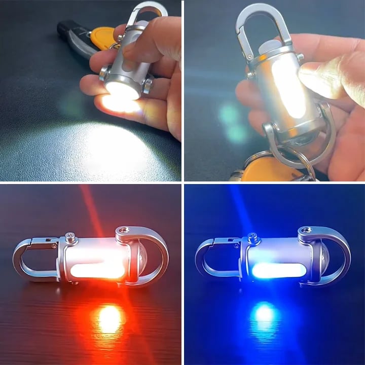 ❄️Winter Discount Frenzy Promotion-49% OFF-🔦Mini Keychain LED Flashlight - Fast Charging Bi-Directional Output Work Light with Emergency SOS