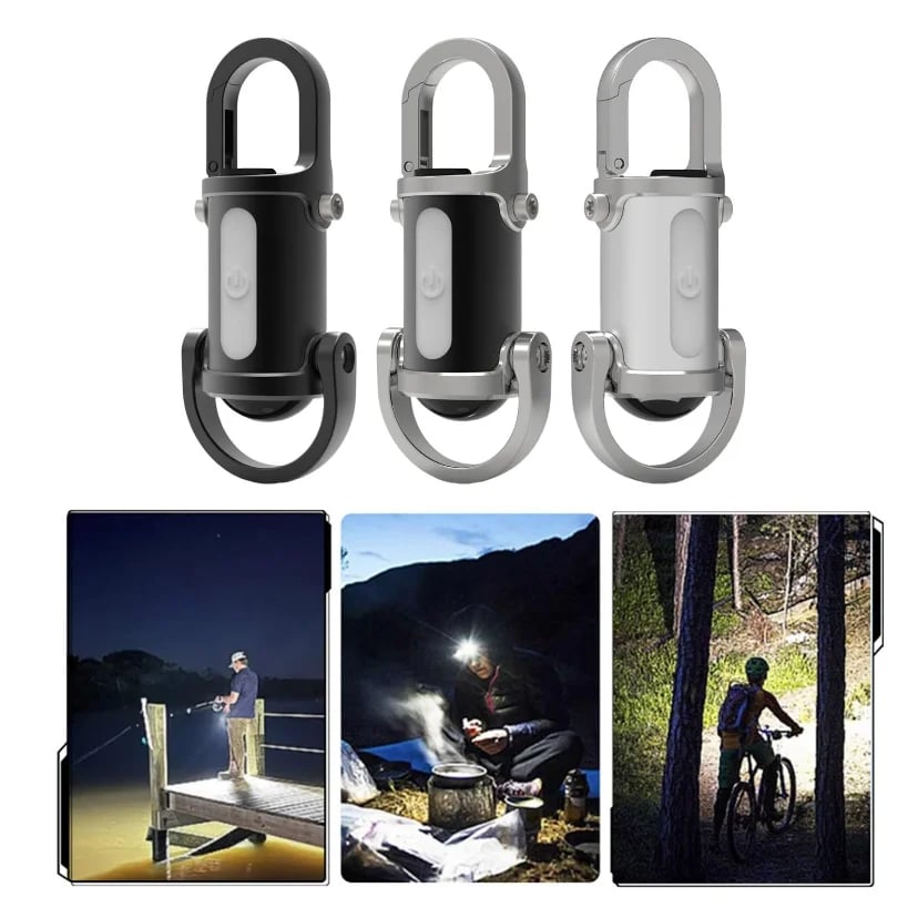 ❄️Winter Discount Frenzy Promotion-49% OFF-🔦Mini Keychain LED Flashlight - Fast Charging Bi-Directional Output Work Light with Emergency SOS
