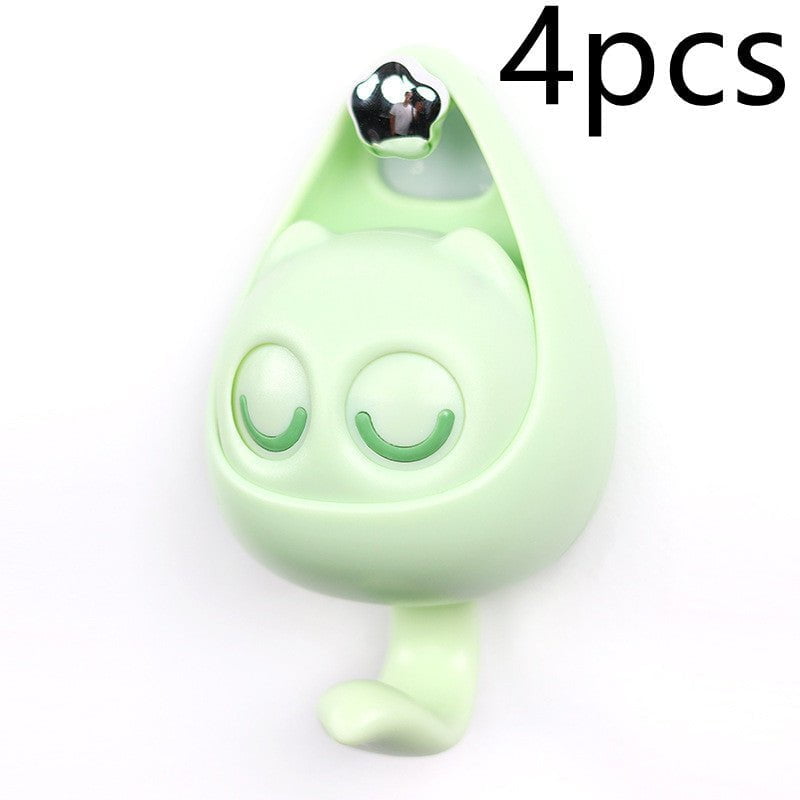 Cute Cat Coat Hook with Blinking Eyes