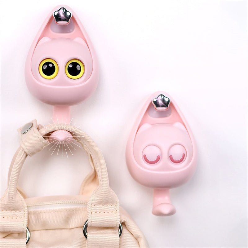 Cute Cat Coat Hook with Blinking Eyes