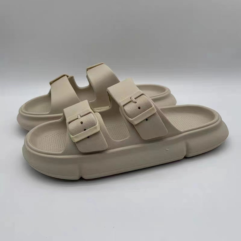 Men's outdoor platform slippers