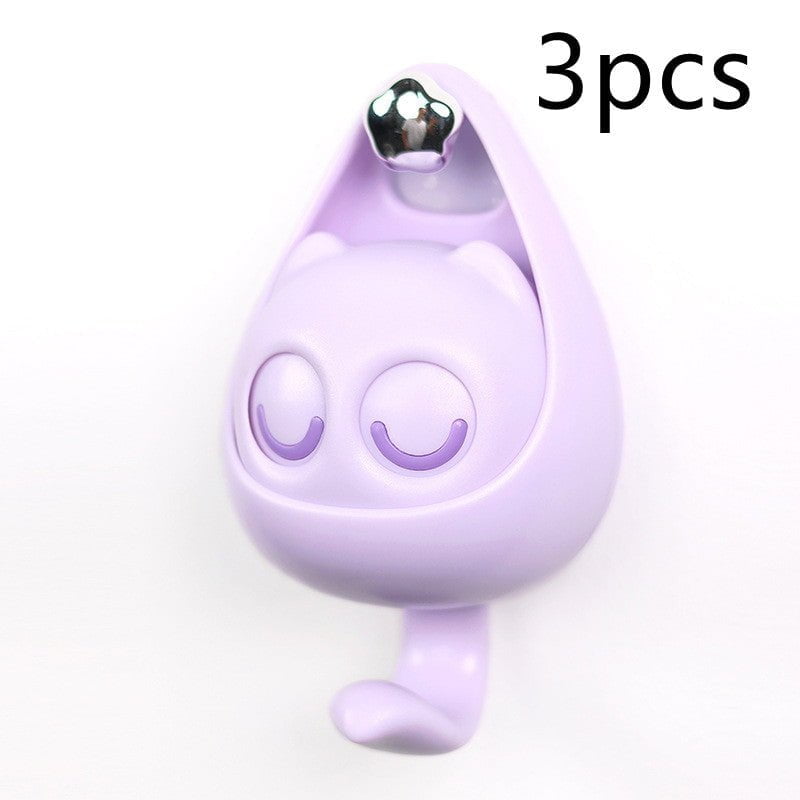 Cute Cat Coat Hook with Blinking Eyes