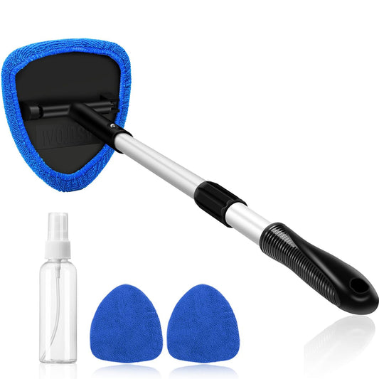 Microfiber Car Window Cleaning Tool with Extendable Handle & 2 Cloth Pad Head - BUY 2 GET 1 FREE/BUY 3 GET 2 FREE