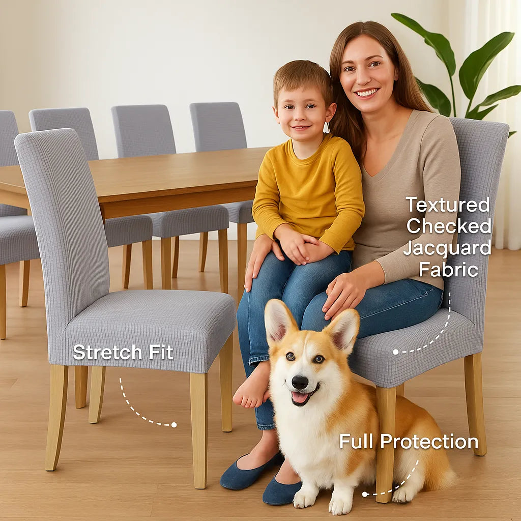 PrettyGuard™ Chair Covers – Instantly Revive Old Chairs!